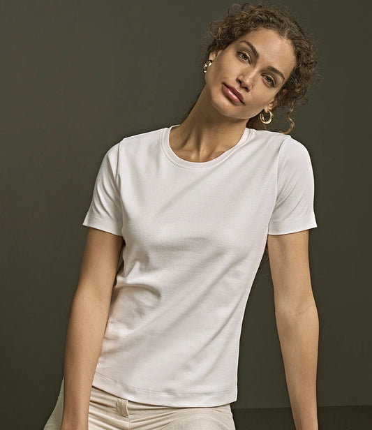 Tee Jays Ladies Interlock T-Shirt - White - Model