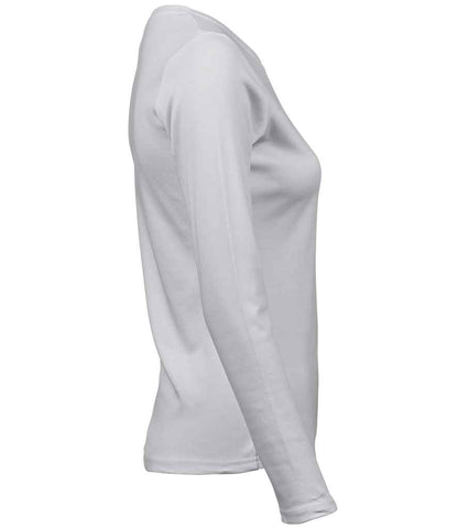 Tee Jays Tee Jays Ladies Long Sleeve Interlock T-Shirt White