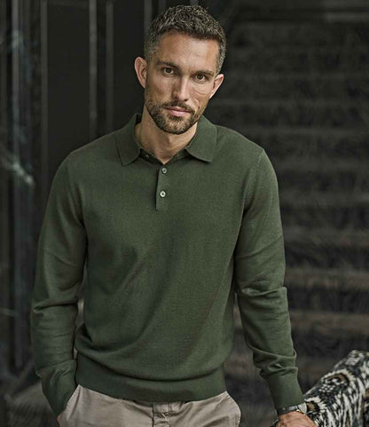 Tee Jays Tee Jays Knitted Polo Shirt Pine