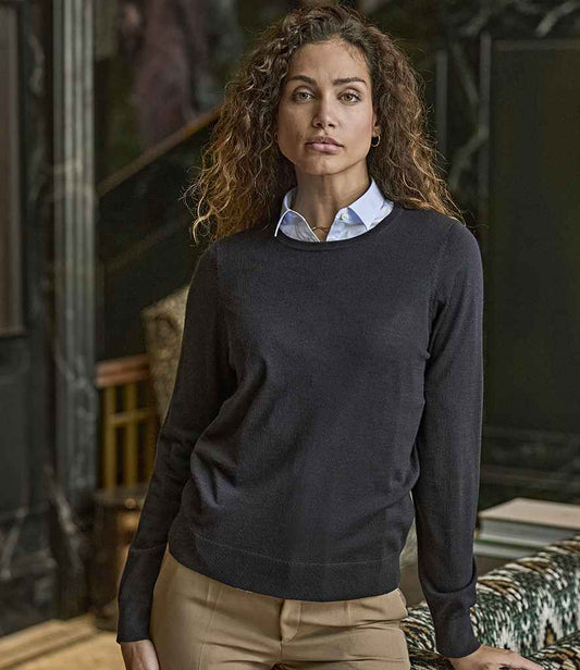 Tee Jays Ladies Crew Neck Sweater - model image