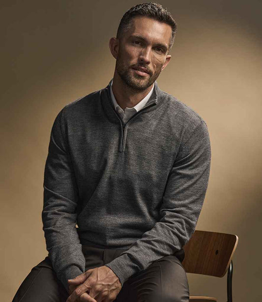 Tee Jays Half Zip Sweater - model image