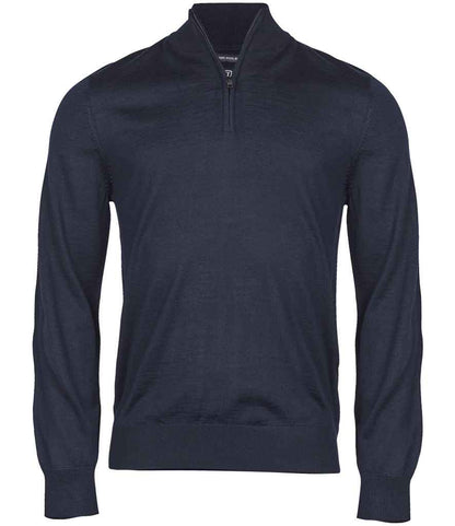 Tee Jays Half Zip Sweater in Navy