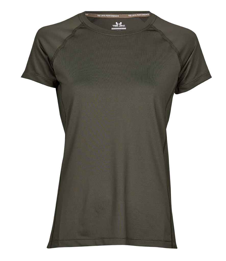 Tee Jays Tee Jays Ladies CoolDry™ T-Shirt Deep Green