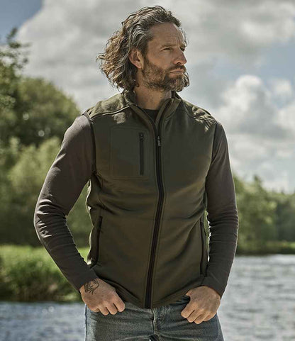 Tee Jays Tee Jays Stretch Fleece Bodywarmer Deep Green