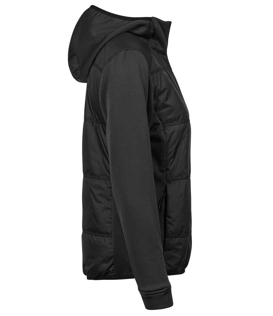 Tee Jays Tee Jays Ladies Hybrid-Stretch Hooded Jacket Black/Black