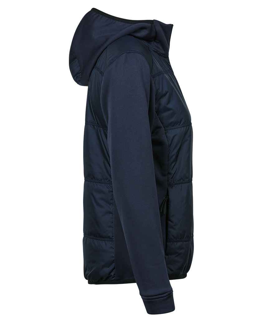 Tee Jays Tee Jays Ladies Hybrid-Stretch Hooded Jacket Navy/Navy