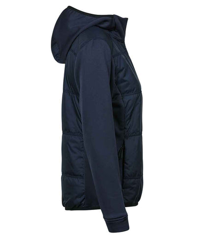 Tee Jays Tee Jays Ladies Hybrid-Stretch Hooded Jacket Navy/Navy