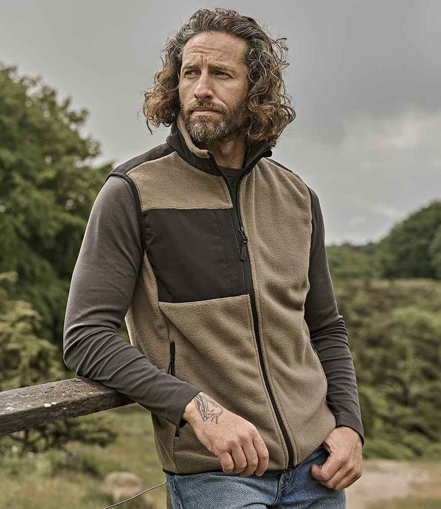 Tee Jays Tee Jays Mountain Fleece Bodywarmer Clay/Black