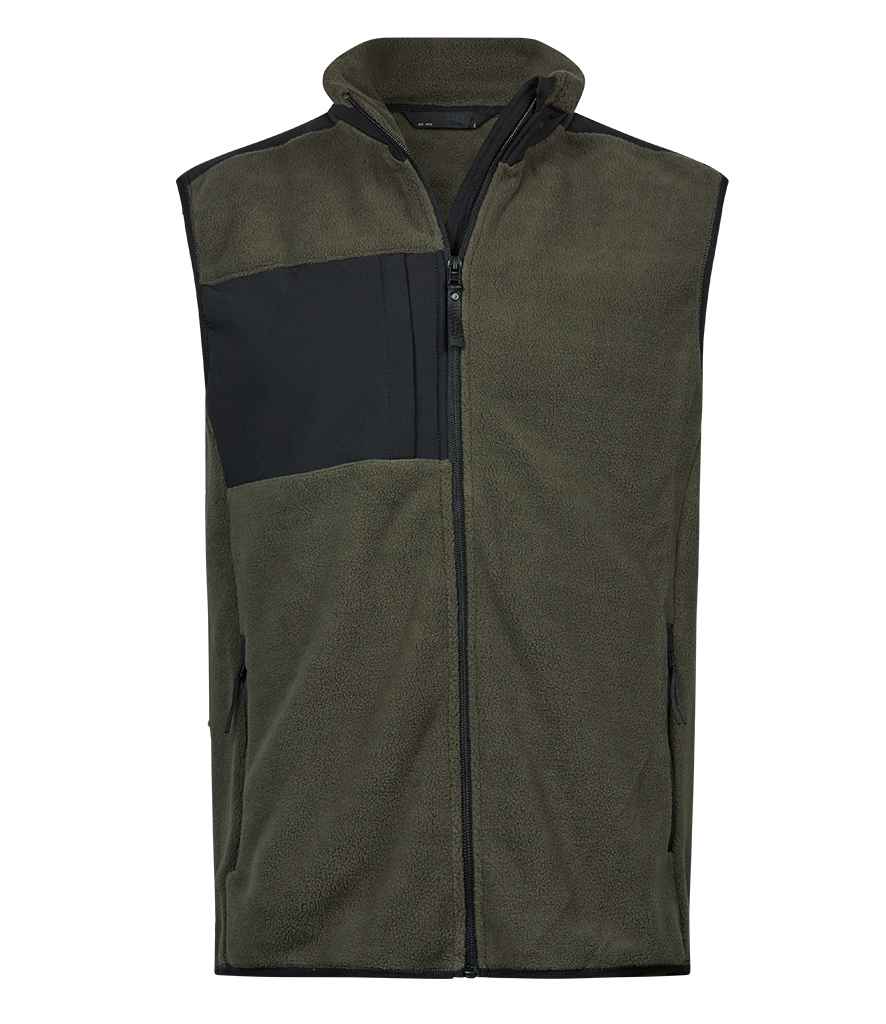 Tee Jays Tee Jays Mountain Fleece Bodywarmer Deep Green/Black