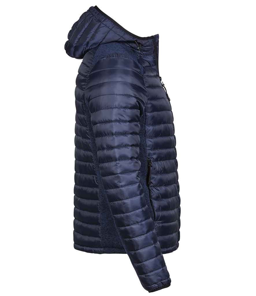 Tee Jays Tee Jays Crossover Hooded Padded Outdoor Jacket Navy/Navy Melange