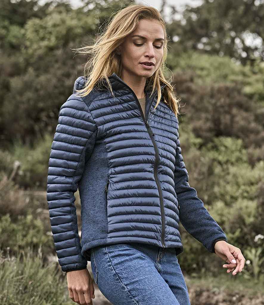 Tee Jays Tee Jays Ladies Crossover Hooded Padded Outdoor Jacket