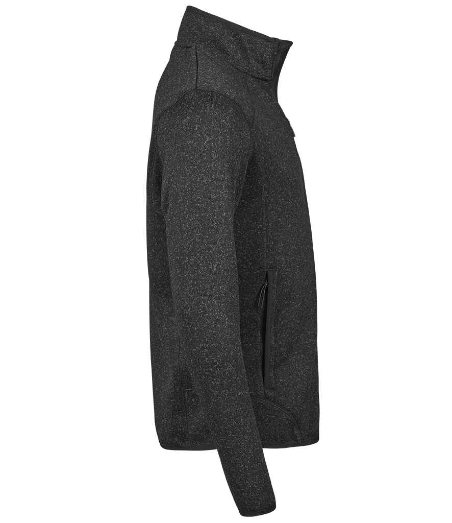 Tee Jays Tee Jays Knitted Outdoor Fleece Jacket Black