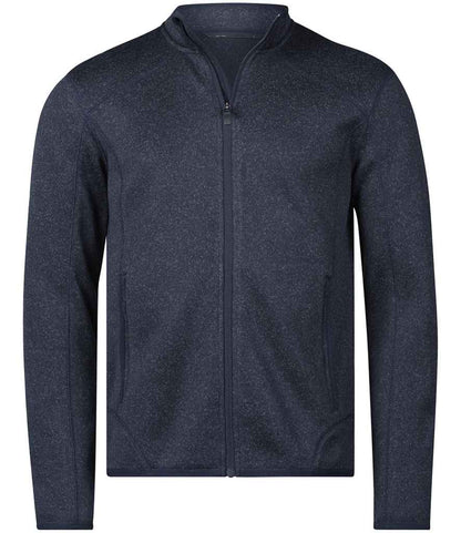 Tee Jays Tee Jays Knitted Outdoor Fleece Jacket Navy Melange