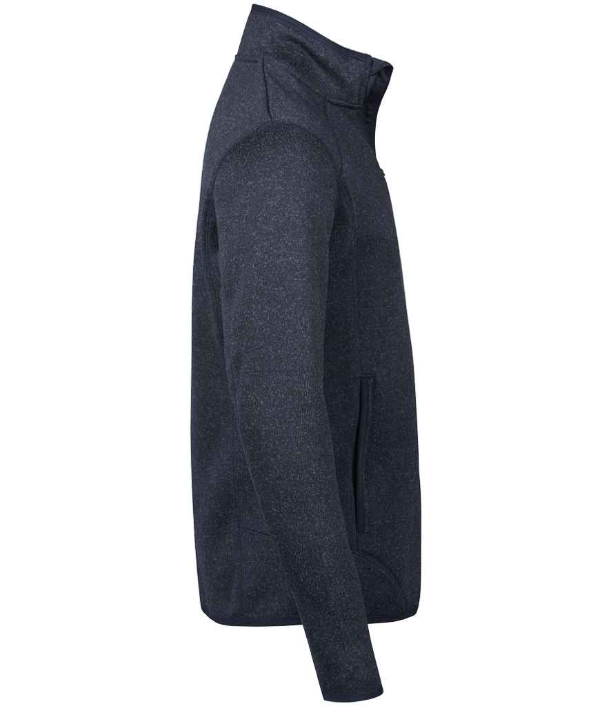 Tee Jays Tee Jays Knitted Outdoor Fleece Jacket Navy Melange