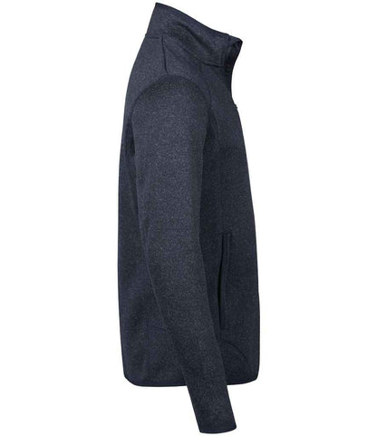 Tee Jays Tee Jays Knitted Outdoor Fleece Jacket Navy Melange