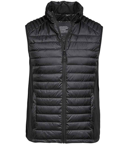 Tee Jays Crossover Padded Bodywarmer in Black/Black