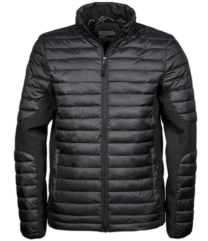 Tee Jays Crossover Padded Jacket in Black/Black
