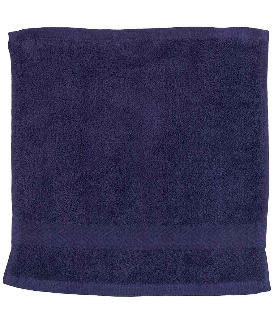 Towel City Luxury Face Cloth in Navy