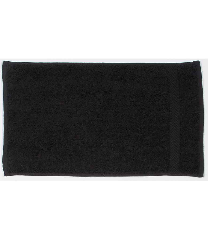 Towel City Luxury Guest Towel in Black