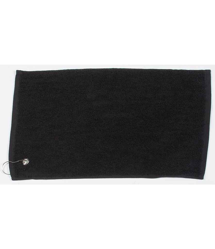 Towel City Luxury Golf Towel in Black