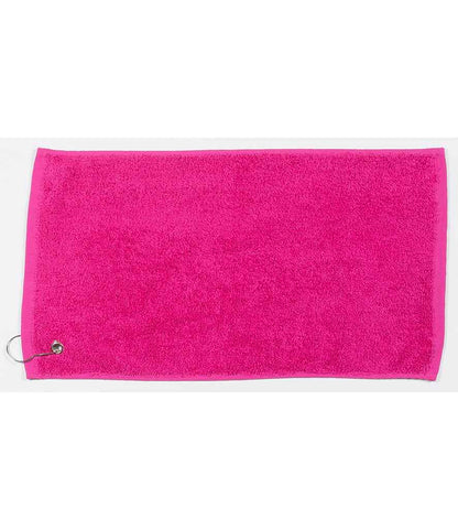 Towel City Luxury Golf Towel in Fuchsia