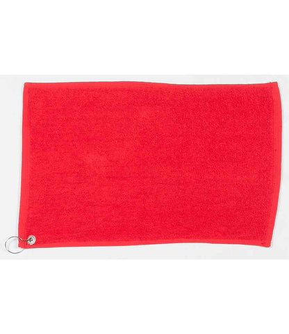 Towel City Luxury Golf Towel in Red
