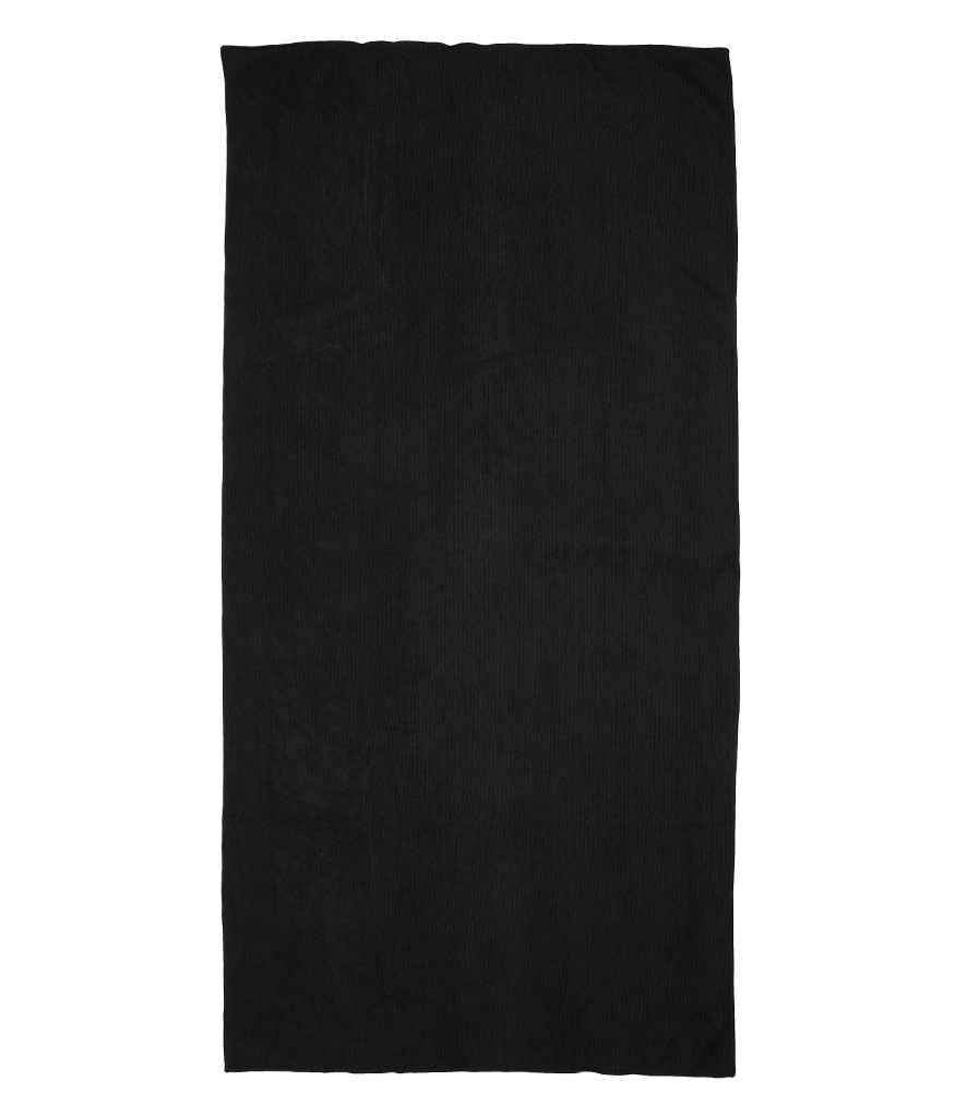 Towel City Microfibre Guest Towel in Black