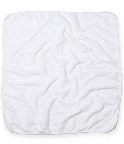 Towel City Babies Hooded Towel in White/White