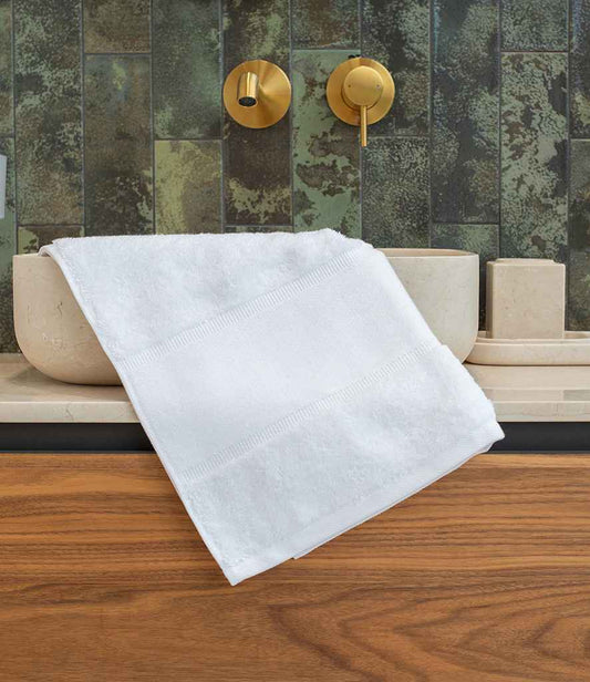 Towel City Organic Printable Border Hand Towel
