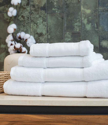 Towel City Organic Printable Border Bath Towel - model image
