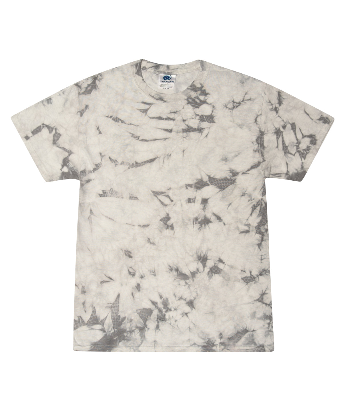 Colortone Tie-dye shirt Crystal Silver