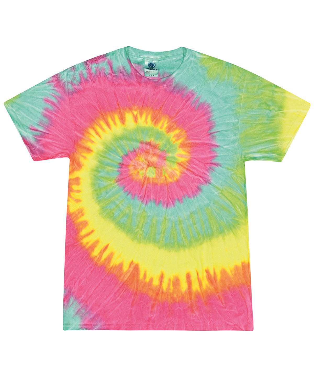 Colortone Tie-dye shirt Minty Rainbow