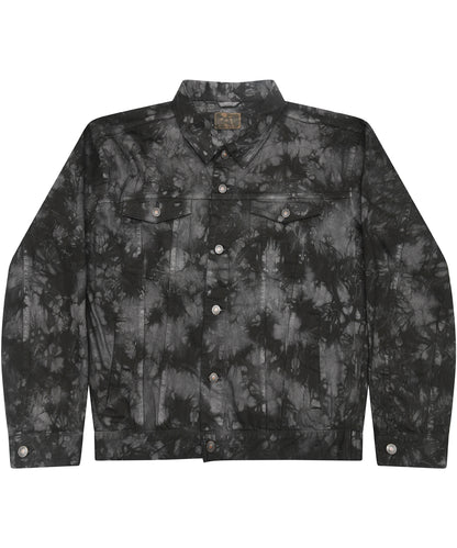 Colortone Tie-dye denim jacket Crystal Black