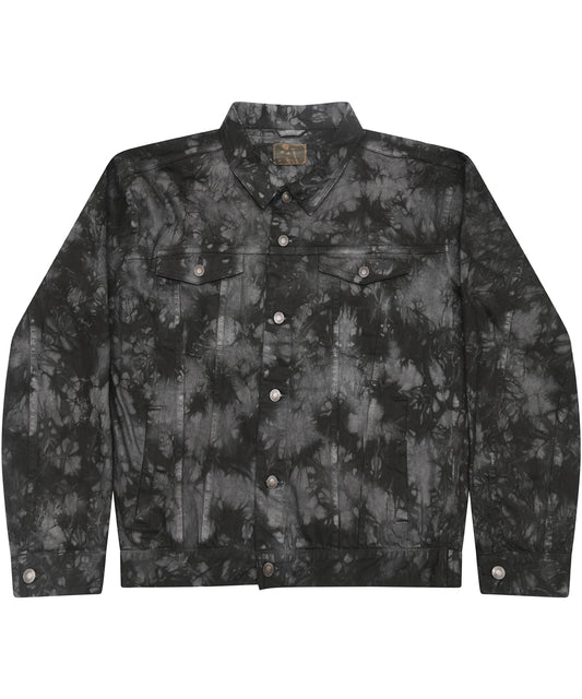 Colortone Tie-dye denim jacket Crystal Black