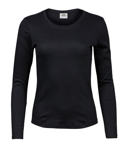 Tee Jays Women’s long sleeve interlock tee (590) Black