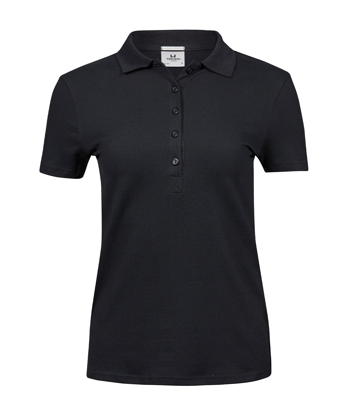 Tee Jays Women’s luxury stretch polo (145) Black