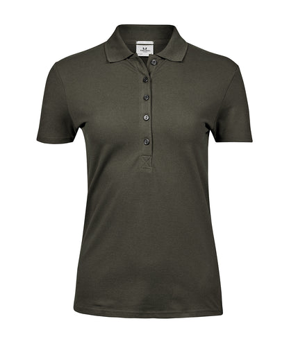 Tee Jays Women’s luxury stretch polo (145) Deep Green