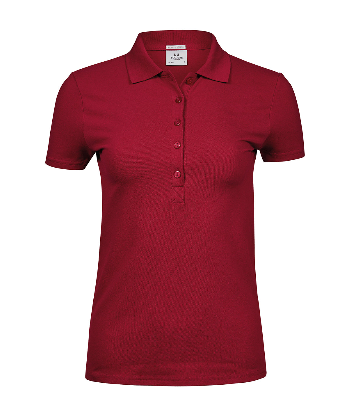 Tee Jays Women’s luxury stretch polo (145) Deep Red