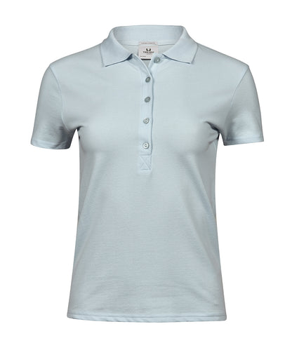 Tee Jays Women’s luxury stretch polo (145) Ice Blue