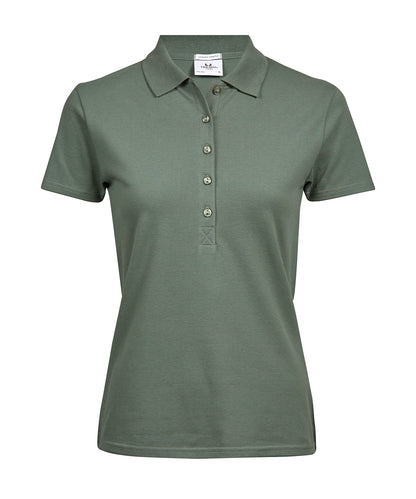 Tee Jays Women’s luxury stretch polo (145) Leaf Green