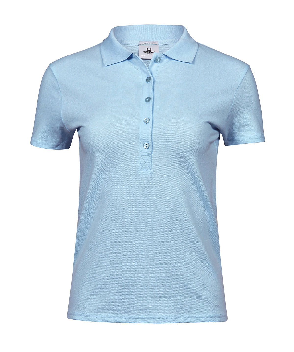Tee Jays Women’s luxury stretch polo (145) Light Blue