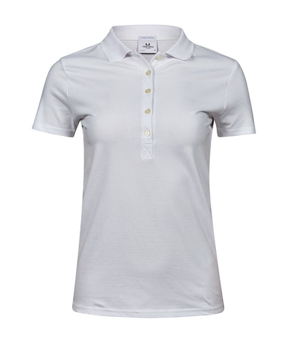 Tee Jays Women’s luxury stretch polo (145) White