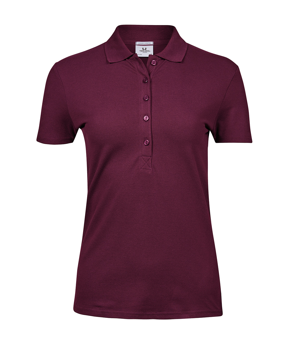 Tee Jays Women’s luxury stretch polo (145) Wine