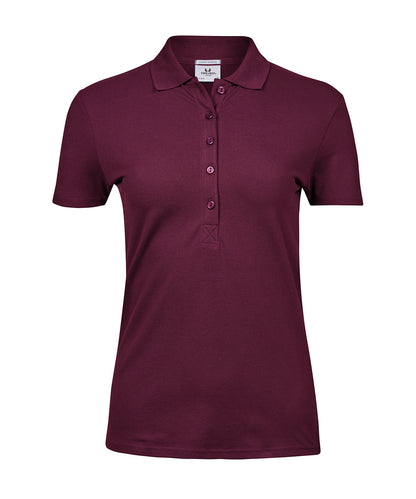 Tee Jays Women’s luxury stretch polo (145) Wine