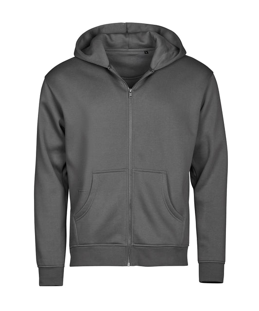 Tee Jays UNLABELED hooded full-zip sweatshirt (5154) Powder Grey