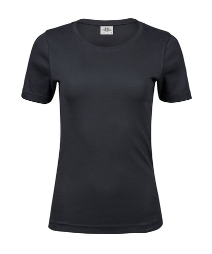 Tee Jays Women’s interlock tee (580) Dark Grey
