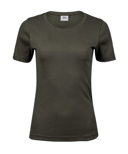 Tee Jays Women’s interlock tee (580) Deep Green