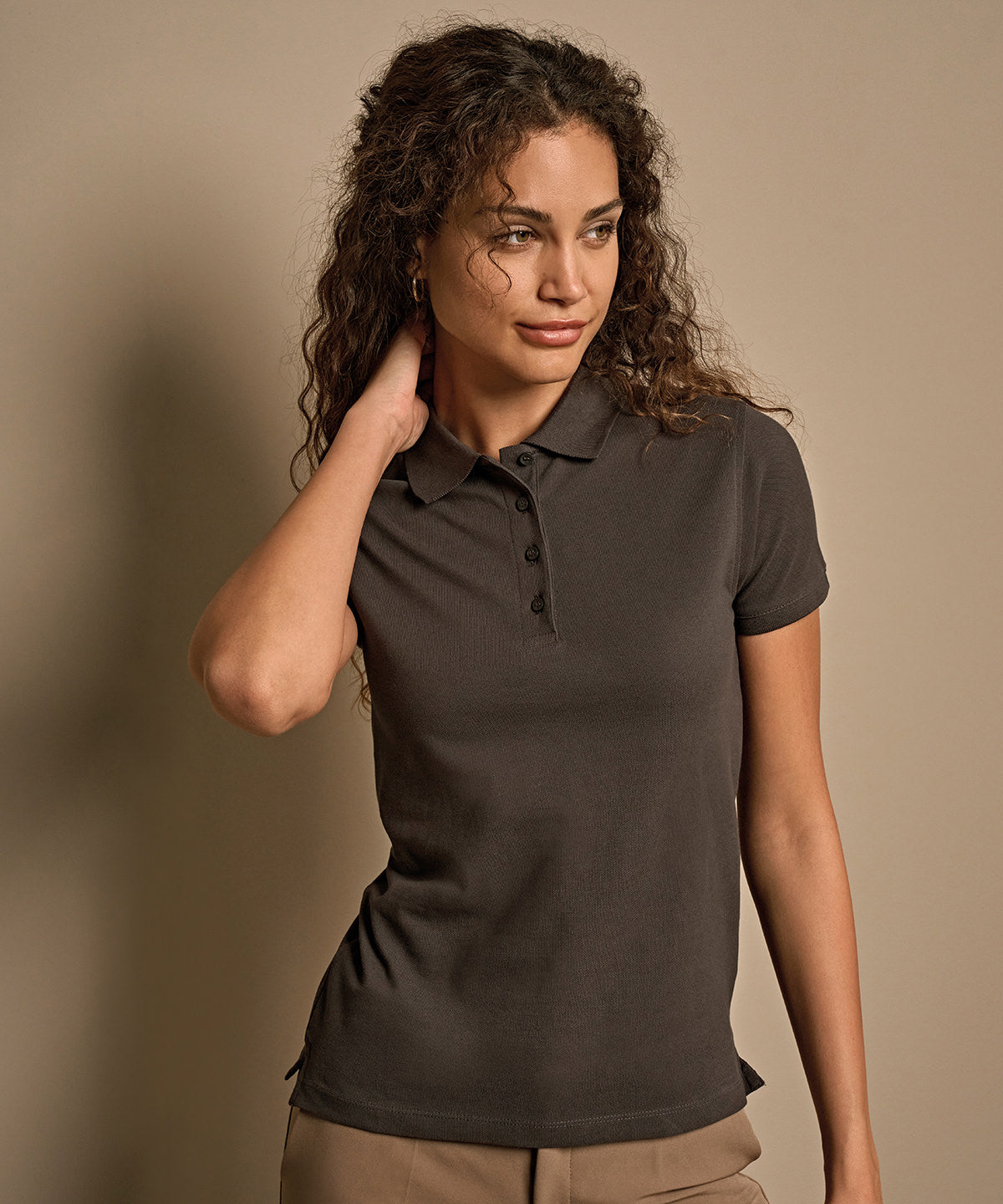 Tee Jays Women’s heavy polo (1401) Black