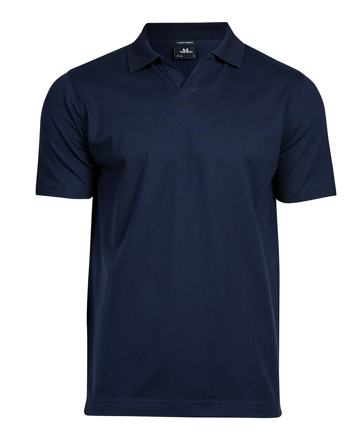 Tee Jays Luxury stretch v-neck polo (1404) Navy