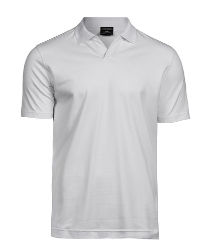 Tee Jays Luxury stretch v-neck polo (1404) White